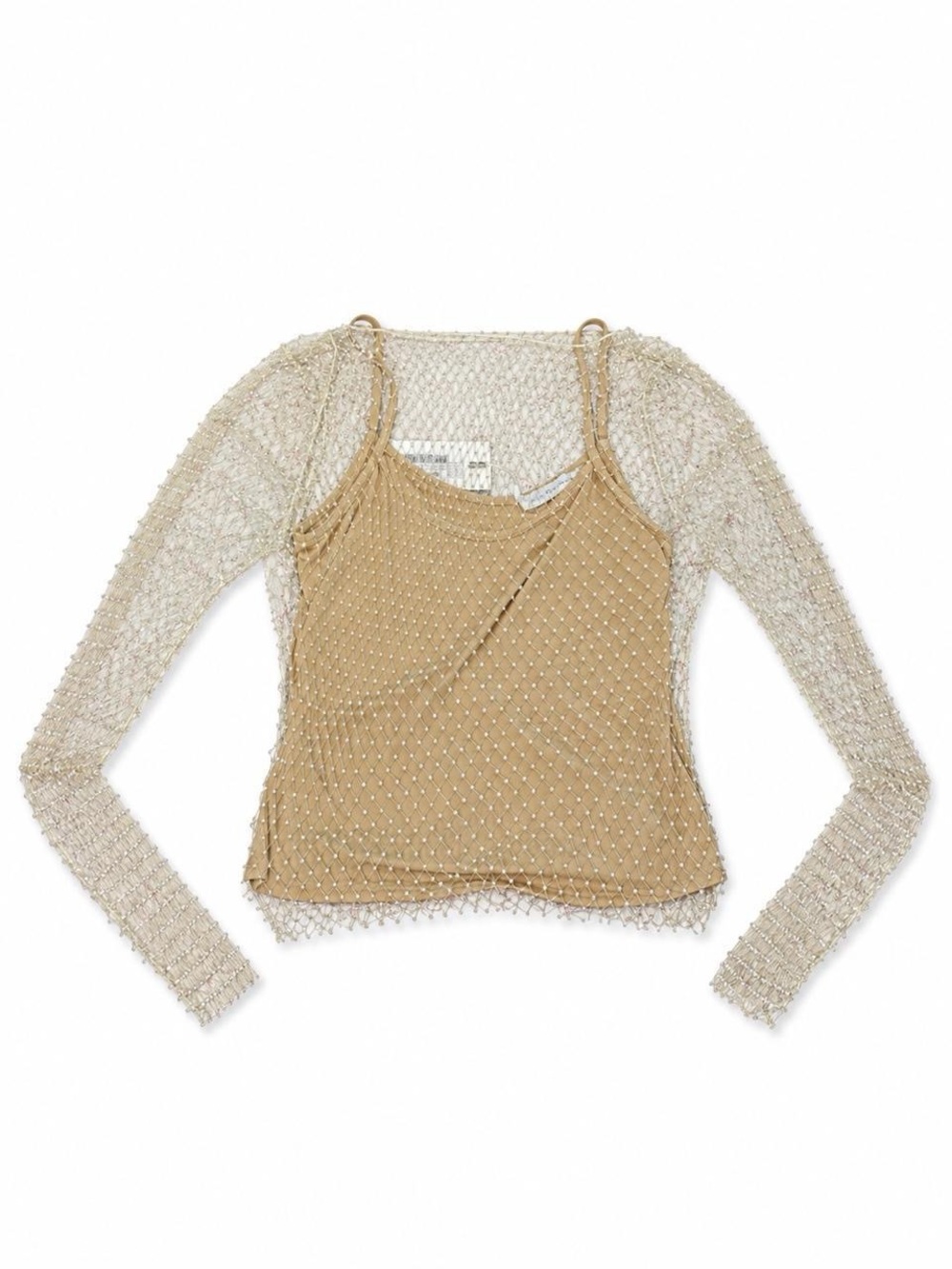Endless Rose Pearl Embellished 2-Piece Long Sleeve Set